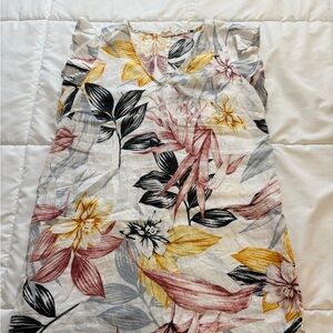 C&C California Multicolor Floral A-Line Skirt